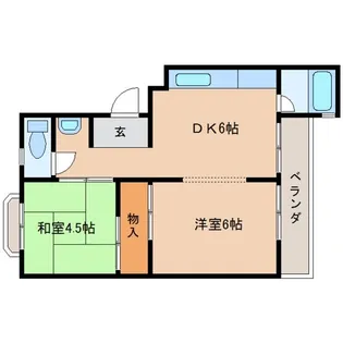 FSマンション栄町【4階】の間取り