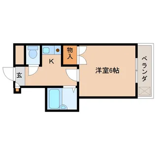 1Kの間取り画像