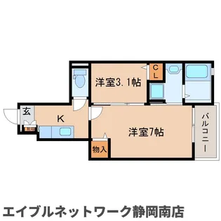 ゴールドリング池田Ⅱ【103号室】の間取り
