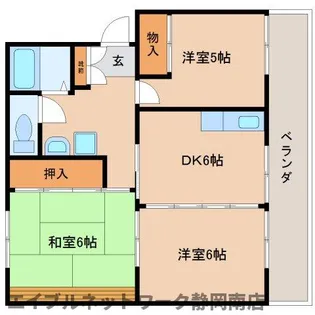 ビバレイユイ【303号室】の間取り