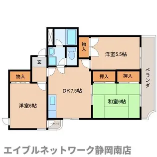 オラシオン石田【3階】の間取り