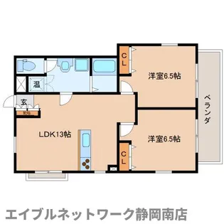 コンフォート・クレスト【101号室】の間取り