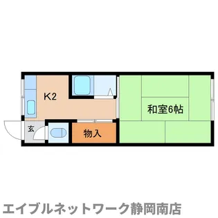 石黒アパート【201号室】の間取り