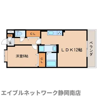 メルベーユ稲川【6階】の間取り