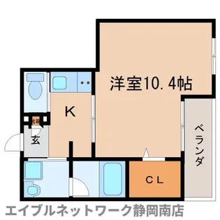 オラシオン大坪町【5階】の間取り