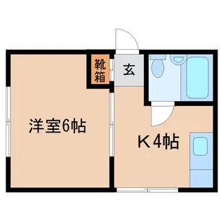 パパヴィダ【201号室】の間取り