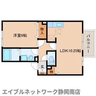 リビングタウン小鹿D棟【1階】の間取り