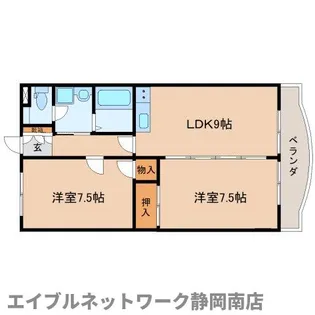 ソレアード【205号室】の間取り