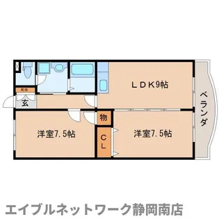 ソレアード【3階】の間取り