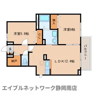 フィオーレC【1階】の間取り