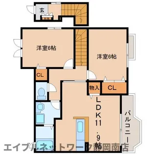 アルカンシェル【2階】の間取り