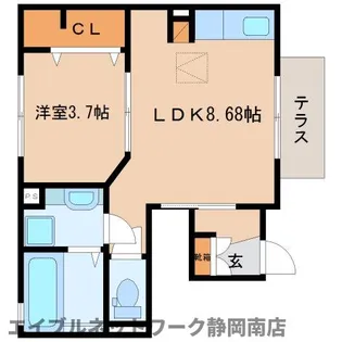 ラシードⅡ【1階】の間取り