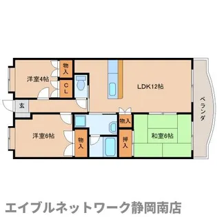 クレベール【2階】の間取り