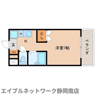 ジーラックベル【2B号室】の間取り