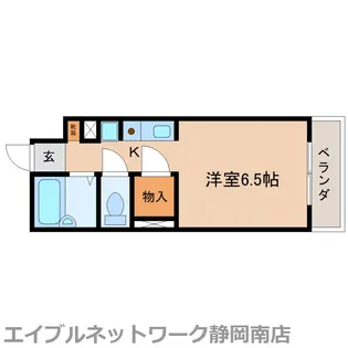 ベスティージュ登呂【102号室】の間取り