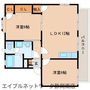 コーポクレマチスA【201号室】の間取り