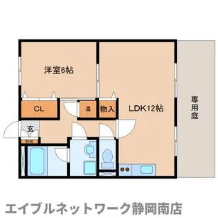 サンパレス中田3【106号室】の間取り