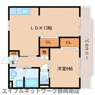 エクレール・ユウ【1階】の間取り