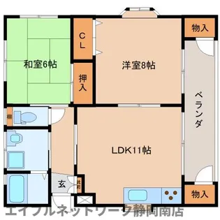 Yu−ANハウス D2【1階】の間取り