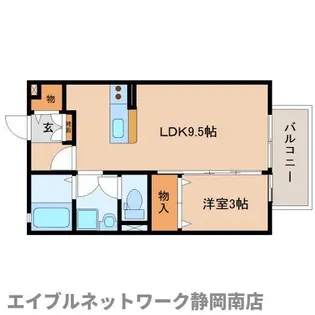 レセンテK【2階】の間取り