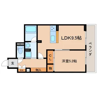 UnPrune(アンプリュネ)【302号室】の間取り