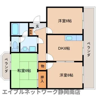 KS920【203号室】の間取り