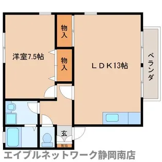 リヴェールB【1階】の間取り