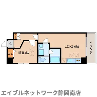 ル・ユニヴェ—ル【402号室】の間取り