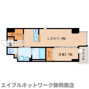 ポートレブニー【1階】の間取り