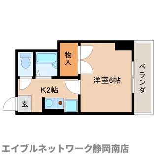 アヴェニュー馬渕【5-D号室】の間取り