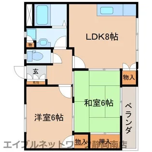 サウスガーデン【303号室】の間取り