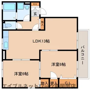 アークシティーB【2階】の間取り