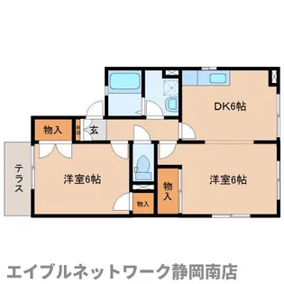 サンシャイン宮竹【101号室】の間取り