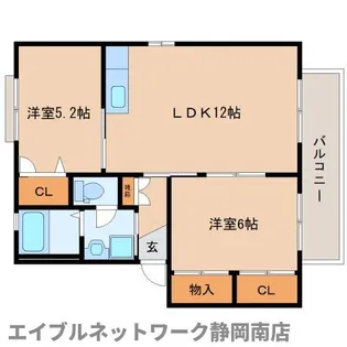 サントソラルA【2階】の間取り