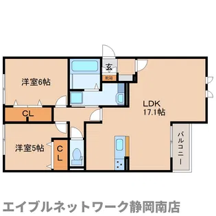 サンベリー【2階】の間取り