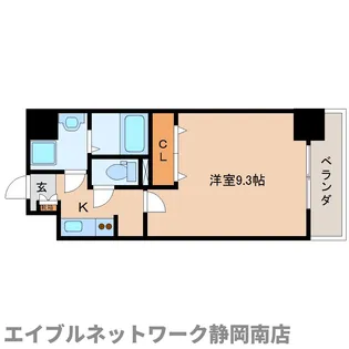 ザックス静岡駅前【10階】の間取り
