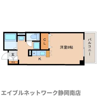 カーサフォンテ【406号室】の間取り