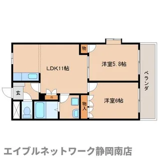 ハーフェン【2階】の間取り