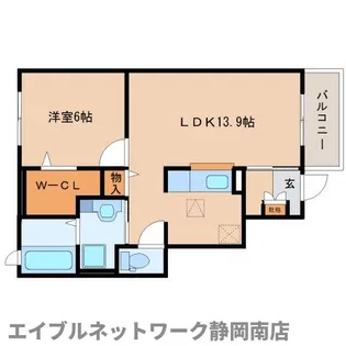 サウス・ロベリア【1階】の間取り