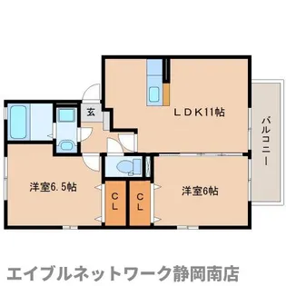 ファミール B【2階】の間取り