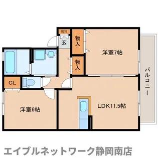 Heights D【2階】の間取り