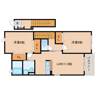 ジュピターA【2階】の間取り