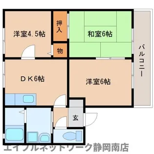 ピアチェーレ【102号室】の間取り