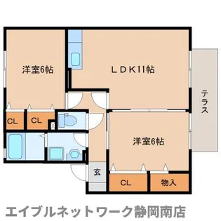 サニーコート清水【1階】の間取り
