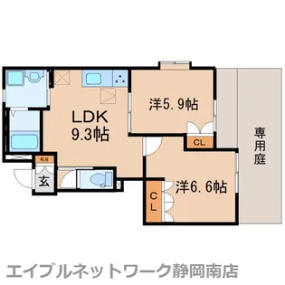 コロネット【101号室】の間取り