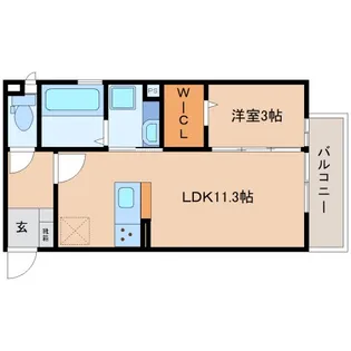 アヴェニール【203号室】の間取り