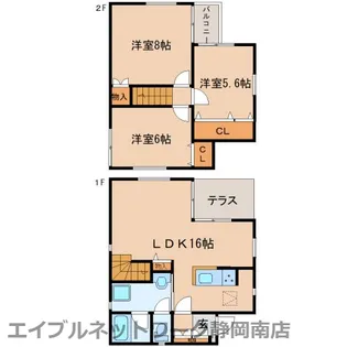静岡県藤枝市前島3丁目【一戸建】の間取り