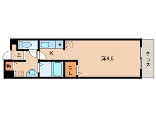 奈良県大和高田市大字築山【アパート】の間取り