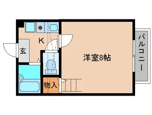 奈良県大和高田市日之出東本町【アパート】の間取り