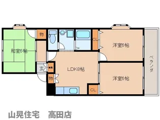 グリーンヒルズⅠ【201号室】の間取り